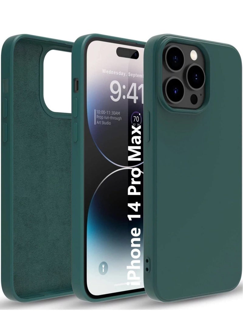 ELTRAZONE IPhone 14 Pro Max Case 6.7 inch, Anti-Shock Military Grade Drop Protection with Bumper Shockproof Protective Cover Slim Soft Thin Phone Case IPhone 14 Pro Max (Green) - Image 1