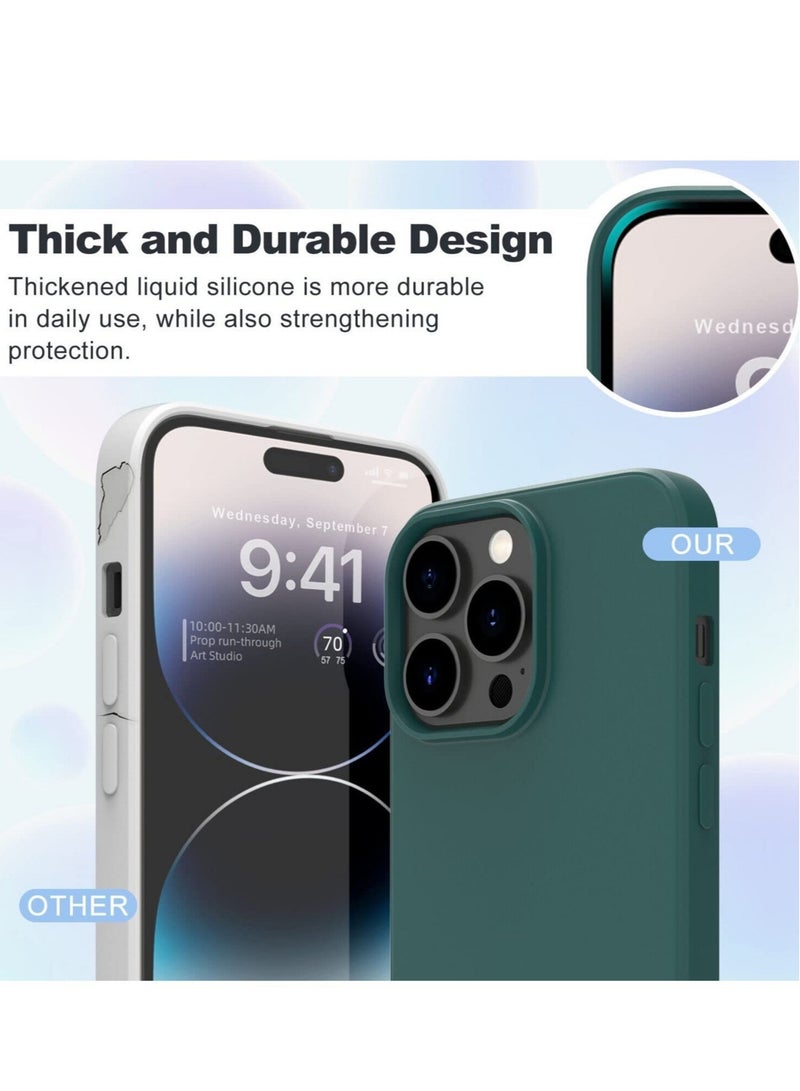 ELTRAZONE IPhone 14 Pro Max Case 6.7 inch, Anti-Shock Military Grade Drop Protection with Bumper Shockproof Protective Cover Slim Soft Thin Phone Case IPhone 14 Pro Max (Green) - Image 5