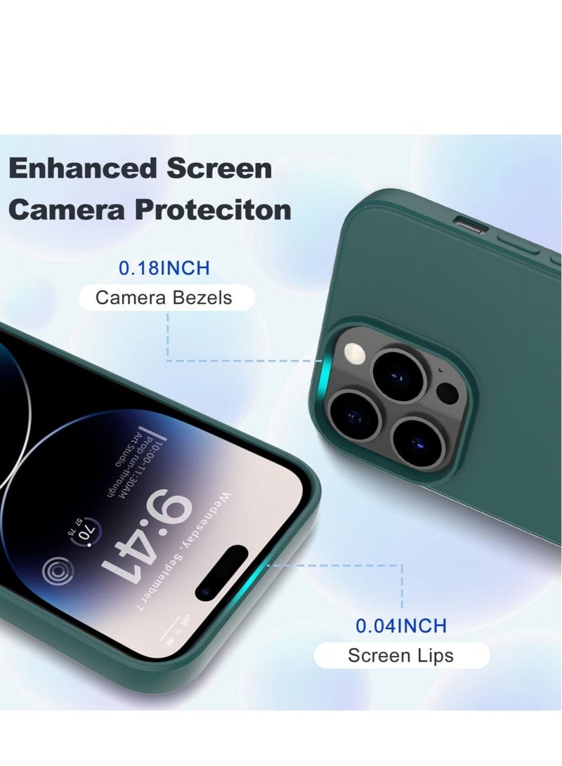 ELTRAZONE IPhone 14 Pro Max Case 6.7 inch, Anti-Shock Military Grade Drop Protection with Bumper Shockproof Protective Cover Slim Soft Thin Phone Case IPhone 14 Pro Max (Green) - Image 3