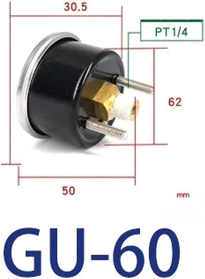 GU 60 مقياس ضغط فلتر الهواء عالي الدقة GS GF GU40 50 60 - Image 3