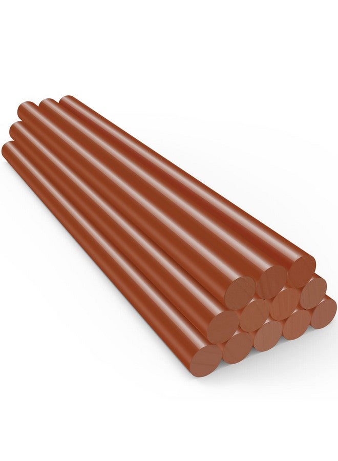 ENPOINT ENPOINT Hot Glue Sticks Full Size, 12 Pack Brown Hot Melt Glue Sticks Colored Standard, All Temp Adhesive Glue Sticks for Crafting, Decoration, Cards, Art, DIY, 8" Long x 0.43" Dia - Image 1