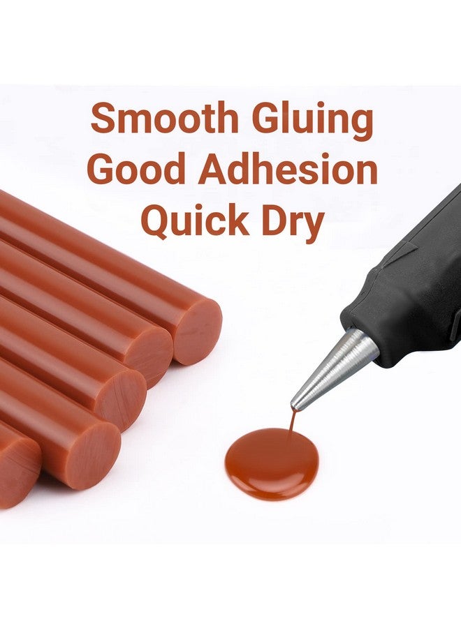 ENPOINT ENPOINT Hot Glue Sticks Full Size, 12 Pack Brown Hot Melt Glue Sticks Colored Standard, All Temp Adhesive Glue Sticks for Crafting, Decoration, Cards, Art, DIY, 8" Long x 0.43" Dia - Image 3