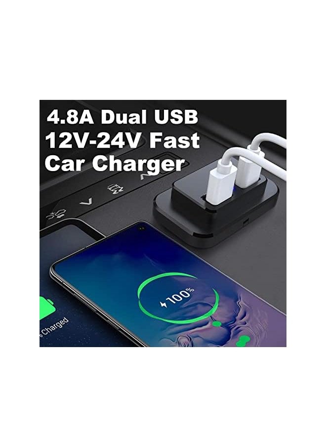 Dual USB Charger Socket 12V~24V 4.8A USB Car Charger Socket Waterproof Power Car Power Charger Socket Outlet Fast Charge Car Charger Adapter for Vehicles Car Boat Motorcycle SUV Truck Caravan - pzsku/ZB623F22715BBA535E83AZ/45/_/1691378776/ccfe1cdb-bed3-4f12-b5e2-31cdfd25b731