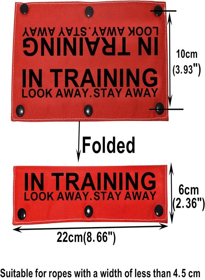 BLUPARK Service Dog Leash Sleeve in Training Look Away Stay Away Dog Leash Wrap Sleeve (Look Away Stay Away-Sleeve) - Image 2