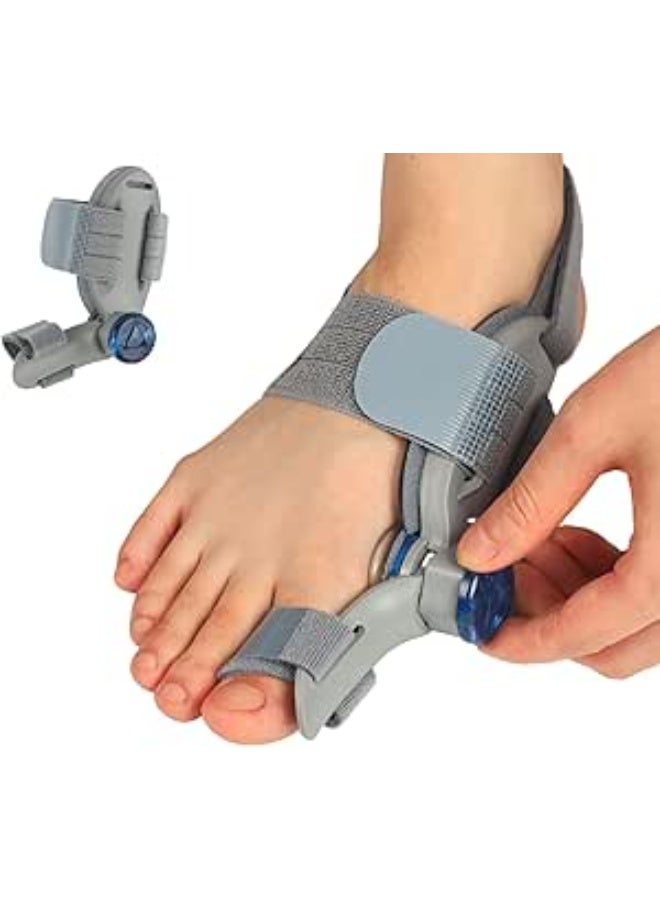 Adjustable Knob Bunion Corrector (1PC) - Precision Fix for Big Toe Pain Relief - Orthopedic Splint with Silicone Pad - Universal Left/Right Foot - Image 1