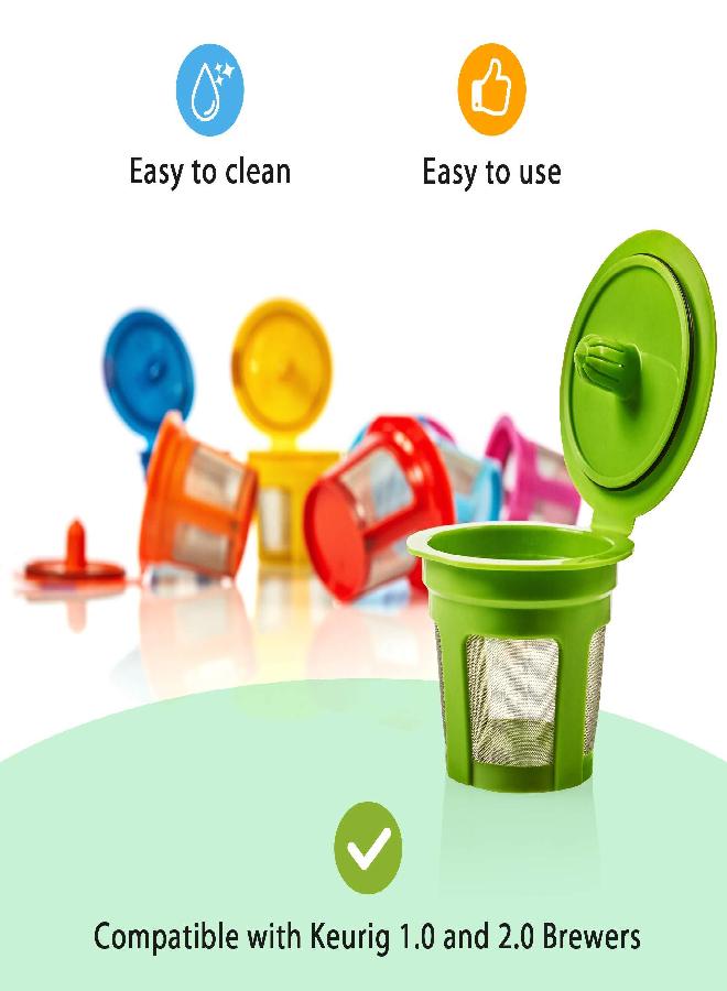 GoodCups 7 Reusable K Cups for Keurig - 7 Colors Refillable Kcups Coffee Filters for Keurig Brewers Family - Image 1