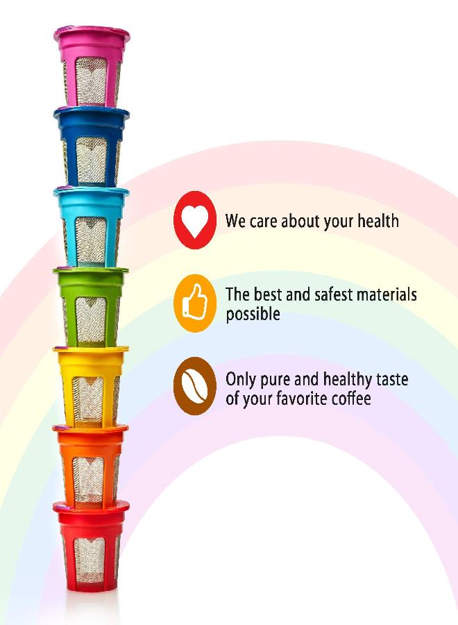 GoodCups 7 Reusable K Cups for Keurig - 7 Colors Refillable Kcups Coffee Filters for Keurig Brewers Family - Image 2