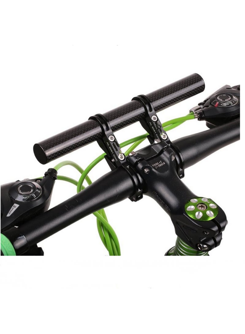 1PCS Multi-functional Cycling Road Bike Mountain MTB Bicycle Handlebar Extender Double Mount Extensions Carbon Fiber Holder 22.2mm Bar Computer Clips Bracket 31.8mm Set - Image 4
