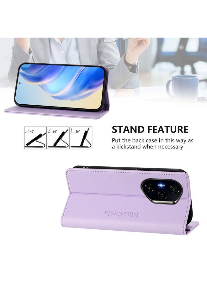 The Bros Phone Case For Honor 400 RC01 Dual-Folded Magnetic Suction RFID Leather Phone Phone Case - Image 4