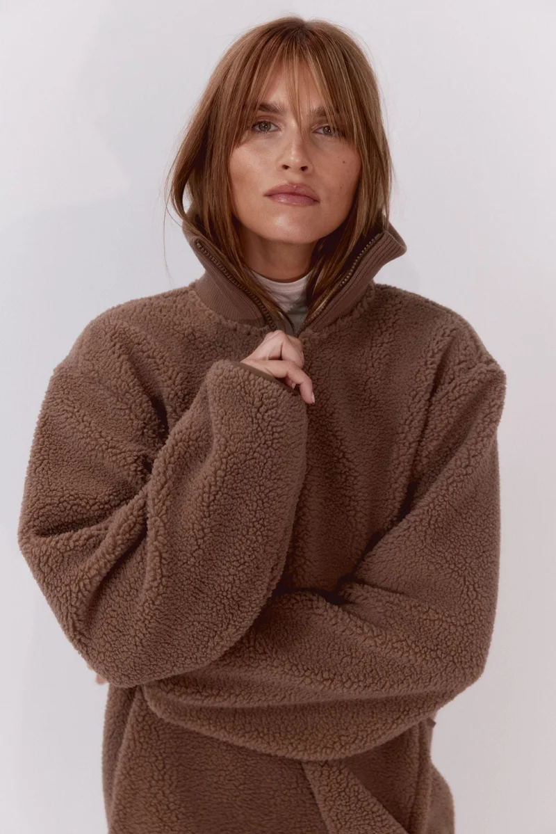 H&M Teddy popover jacket