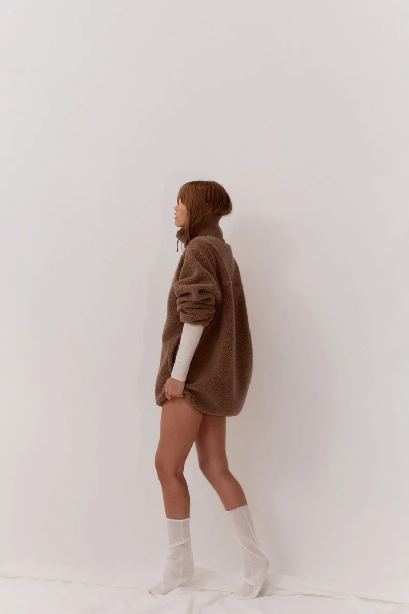 H&M Teddy popover jacket