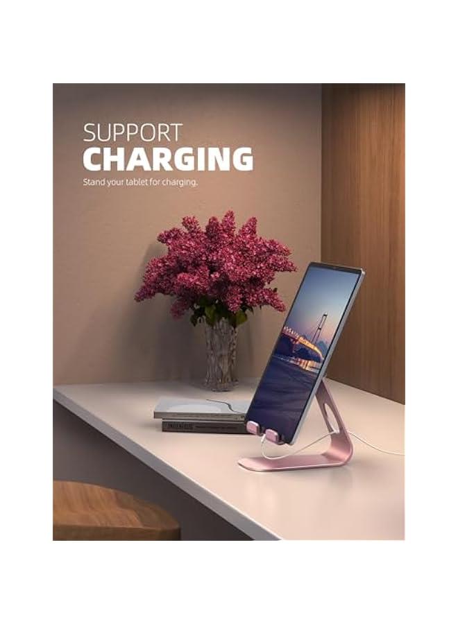 Arabest Adjustable Tablet Stand Compatible with iPad, Kindle, Nexus, and More - Rose Gold Stand for Tablets and E-Readers (4-13 inches) - Image 4