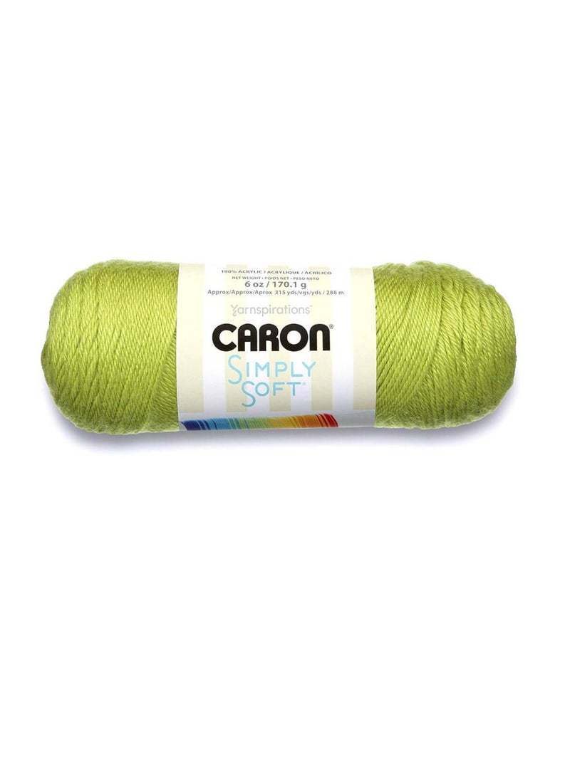 Caron Simply Soft Solids Yarn Chartreuse - Image 2