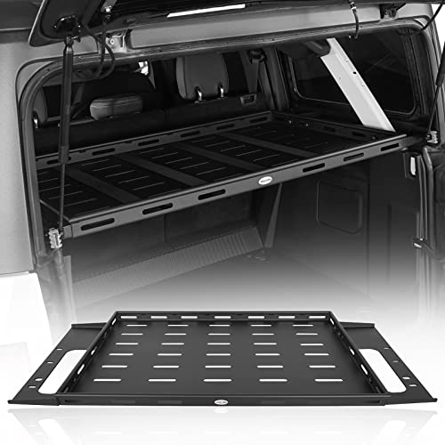 Hooke Road Bronco Rear Cargo Basket Rack Storage Trunk Shelf for 2021 2022 2023 2024 2025 Ford Bronco 4 Door Hardtops (Exclude Bronco Sport) - Image 1