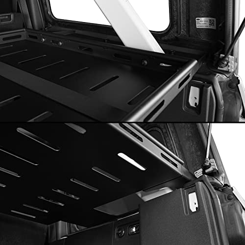 Hooke Road Bronco Rear Cargo Basket Rack Storage Trunk Shelf for 2021 2022 2023 2024 2025 Ford Bronco 4 Door Hardtops (Exclude Bronco Sport) - Image 4