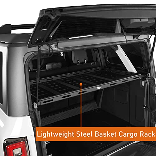 Hooke Road Bronco Rear Cargo Basket Rack Storage Trunk Shelf for 2021 2022 2023 2024 2025 Ford Bronco 4 Door Hardtops (Exclude Bronco Sport) - Image 2
