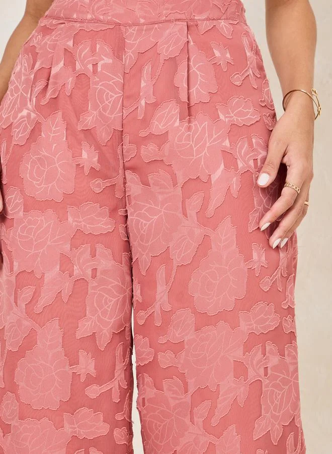 ستايلي Floral Woven Straight Fit Pants