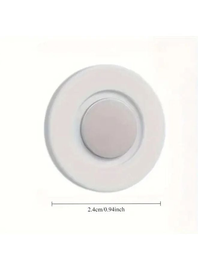 5 قطع حامل مغناطيسي للتحكم عن بعد لتثبيت الحائط محطة تركيب بدون حفر لاصق أبيض - Image 5