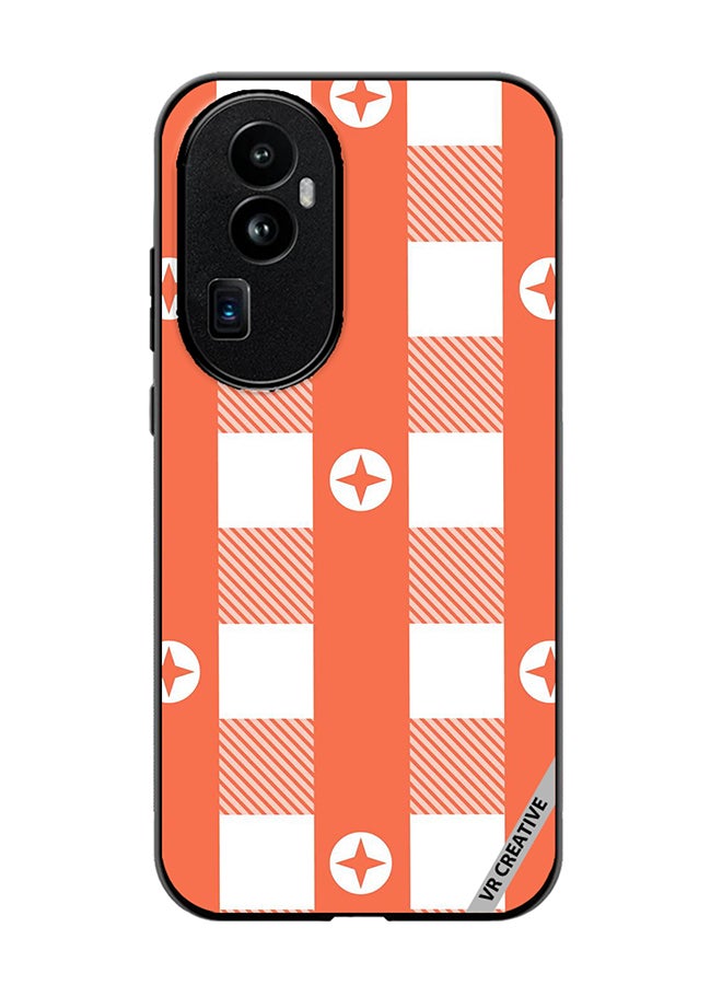 VR CREATIVE Protective Case Cover For Oppo Reno 10 Pro Plus Gingham Red Design Multicolour - Image 1