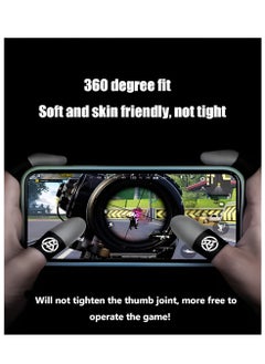 Vergali 4 Pair Mobile Game Touch Screen Finger Sleeve Super Highly Sensitive Feelers Smooth Operation Sweat Absorbing Odorless Breathable Seamless Finger Sleeve For Pubg And Much Other Games Play  - Image 2