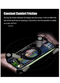 Vergali 4 Pair Mobile Game Touch Screen Finger Sleeve Super Highly Sensitive Feelers Smooth Operation Sweat Absorbing Odorless Breathable Seamless Finger Sleeve For Pubg And Much Other Games Play  - Image 3