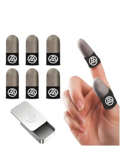 Vergali 4 Pair Mobile Game Touch Screen Finger Sleeve Super Highly Sensitive Feelers Smooth Operation Sweat Absorbing Odorless Breathable Seamless Finger Sleeve For Pubg And Much Other Games Play  - Image 1