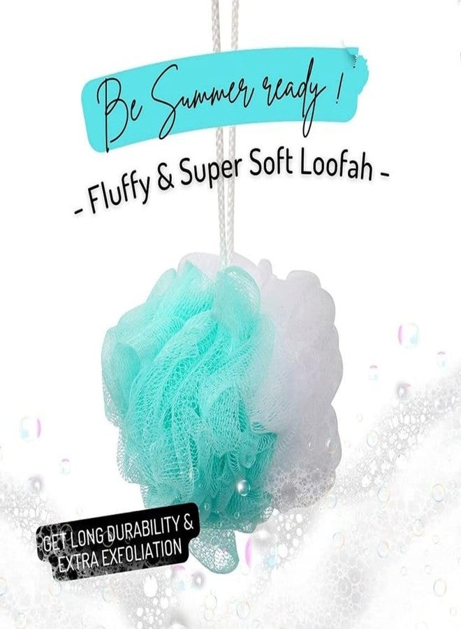 Yedowxe Loofah Soft Skin Body Bath Sponge Scrubber With Multiple Layers In Multicolor Pack of 2 - Image 4