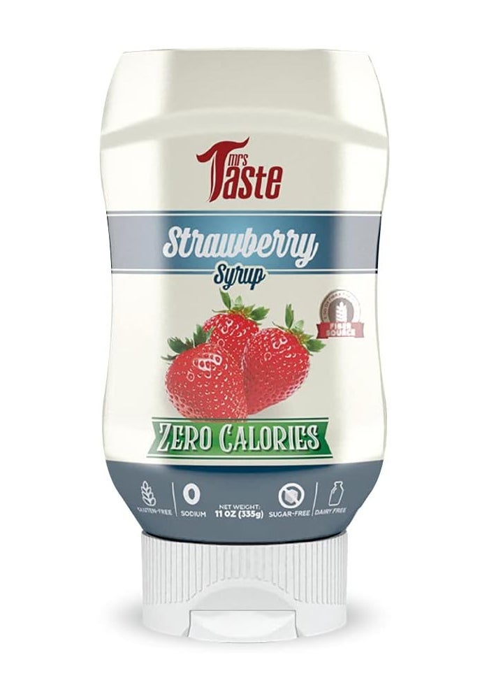 mrs Taste Mrs. Taste Strawberry Syrup - Zero Calories, 335g - Image 1