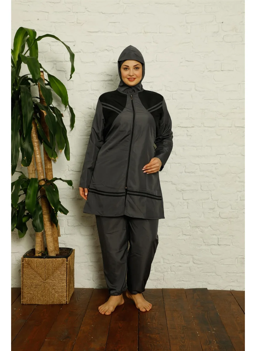 Akbeniz Full Hijab Plus Size Swimwear 32006