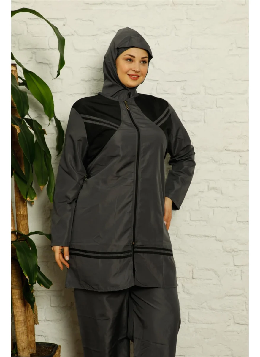 Akbeniz Full Hijab Plus Size Swimwear 32006