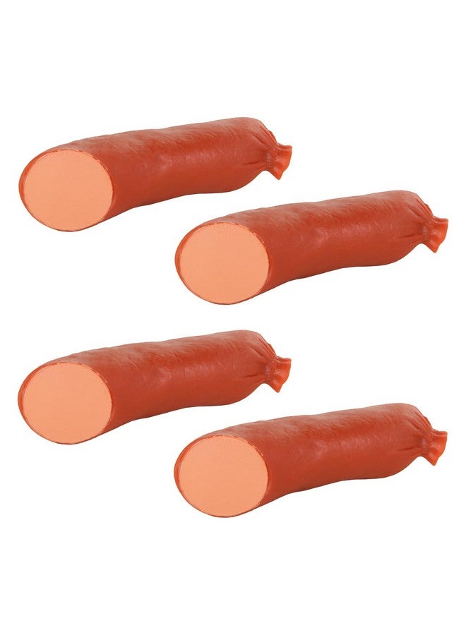 تريكسي لعبة مضغ النقانق للكلاب، متينة وغير سامة، مصنوعة من الفينيل، خفيفة الوزن وجذابة اللون، تبقي حيوانك الأليف مشغولاً لساعات - 14 سم (عبوة من 4 قطع)