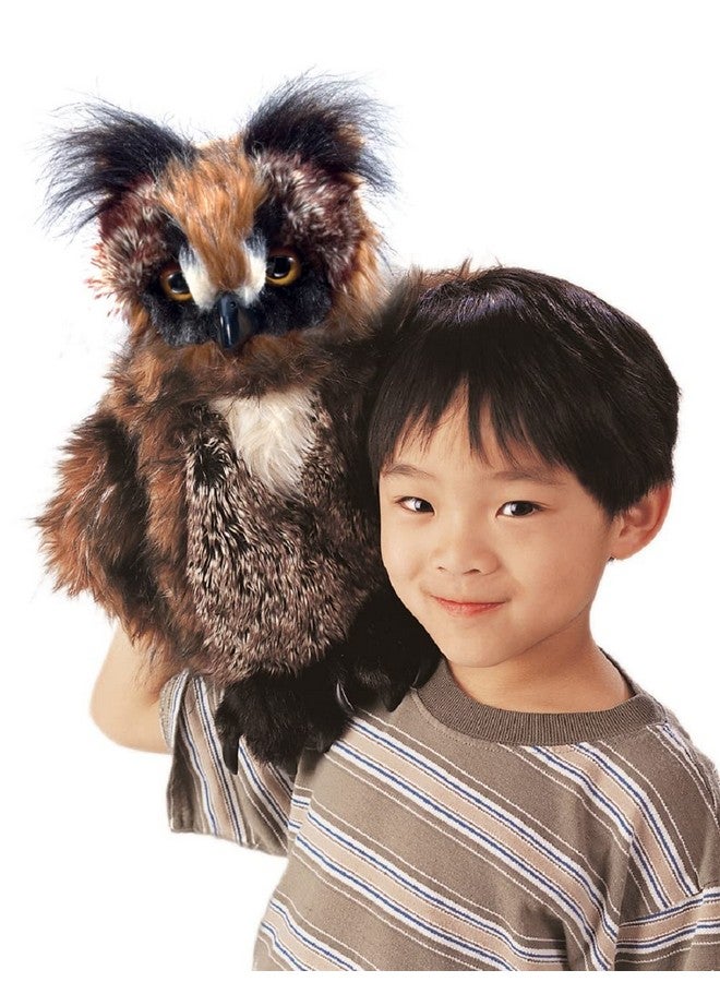 Folkmanis Great Horned Owl Hand Puppet - Image 3