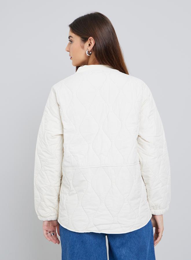 ستايلي جاكيت مبطن بقصة مريحة وجيب - Image 5