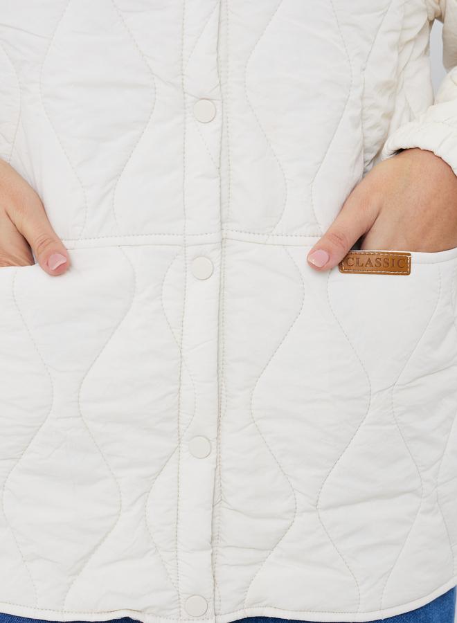 ستايلي جاكيت مبطن بقصة مريحة وجيب - Image 4