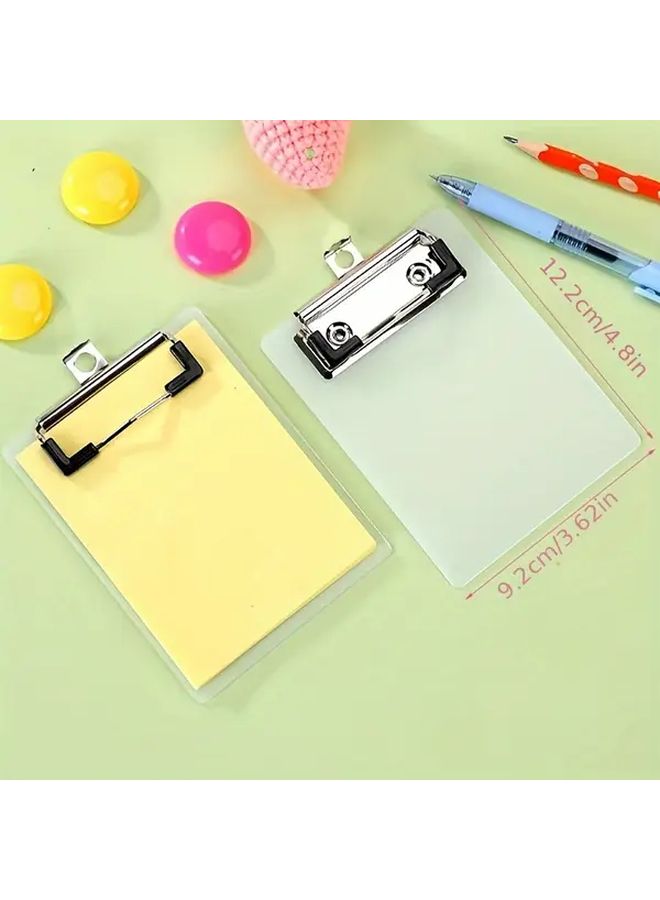 White Mini Clipboard Notepad 50 Sheets 4 7In Set for Nurses Students Office Workers - Image 2