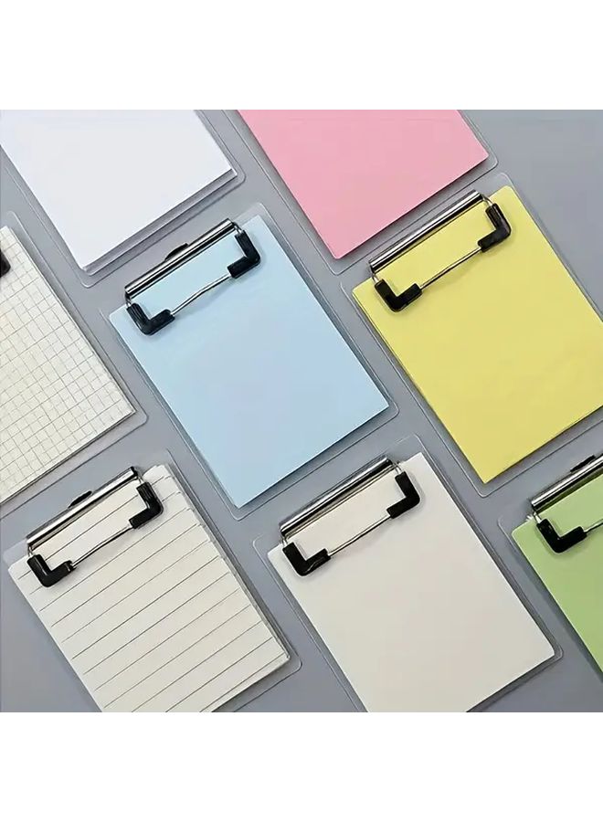 White Mini Clipboard Notepad 50 Sheets 4 7In Set for Nurses Students Office Workers - Image 1