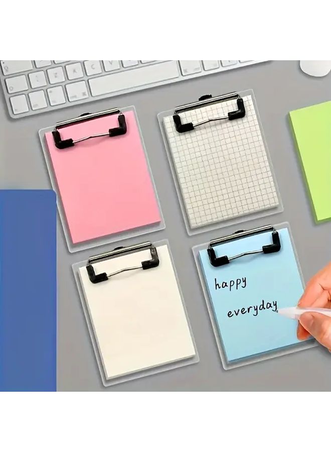 White Mini Clipboard Notepad 50 Sheets 4 7In Set for Nurses Students Office Workers - Image 4