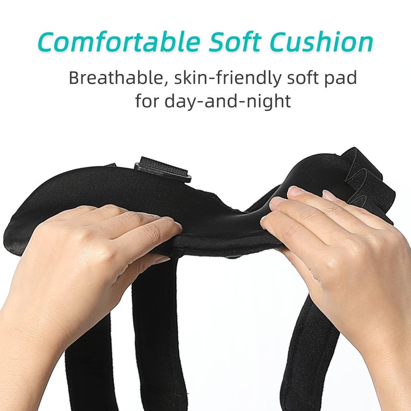 Fanwer Fanwer Stroke Resting Hand Splint - Night Immobilizer Wrist Finger Brace for Flexion Contractures, Functional 5 Finger Stabilizer Wrap - for Muscle Atrophy Rehab, Arthritis, Tendonitis (Right, Medium)  - Image 4