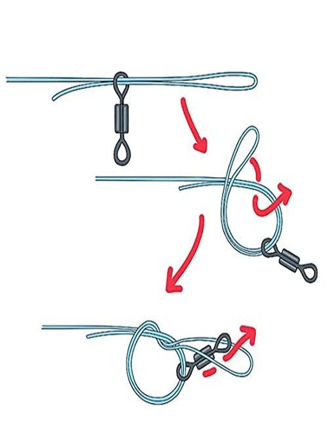 AUF Fishing Rolling Swivel with Interlock Snap #3 (10pcs) - Image 5
