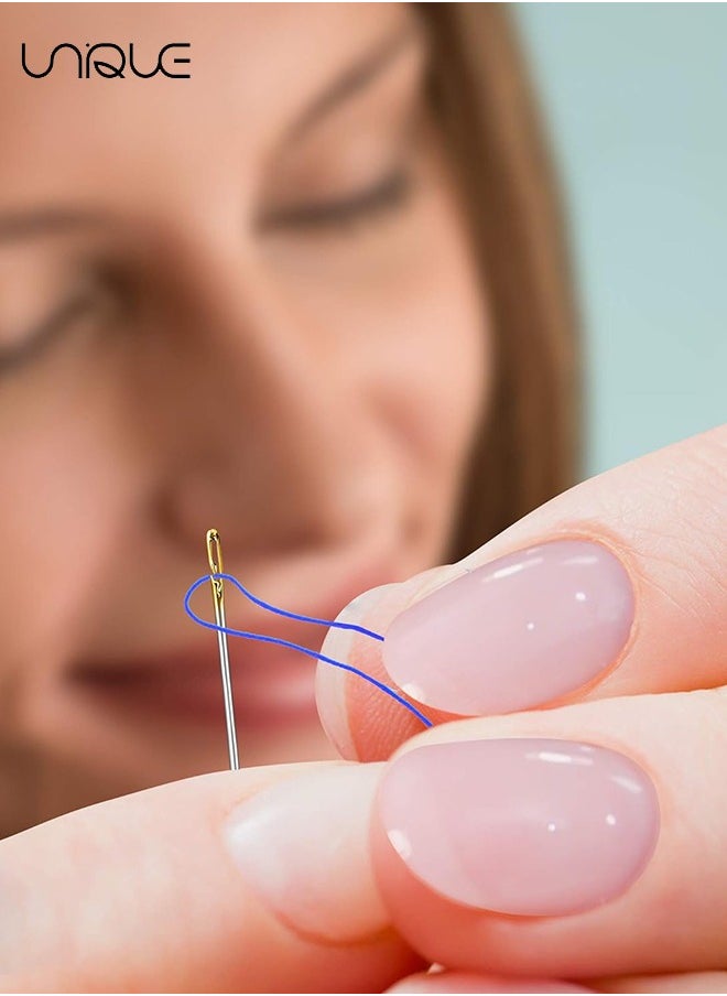 Unique - 24 Pcs Self Threading Sewing Needles - Embroidery Needles for Hand Sewing - 3 Sizes - For DIY, Sewing & Mending, Embroidery - Image 1