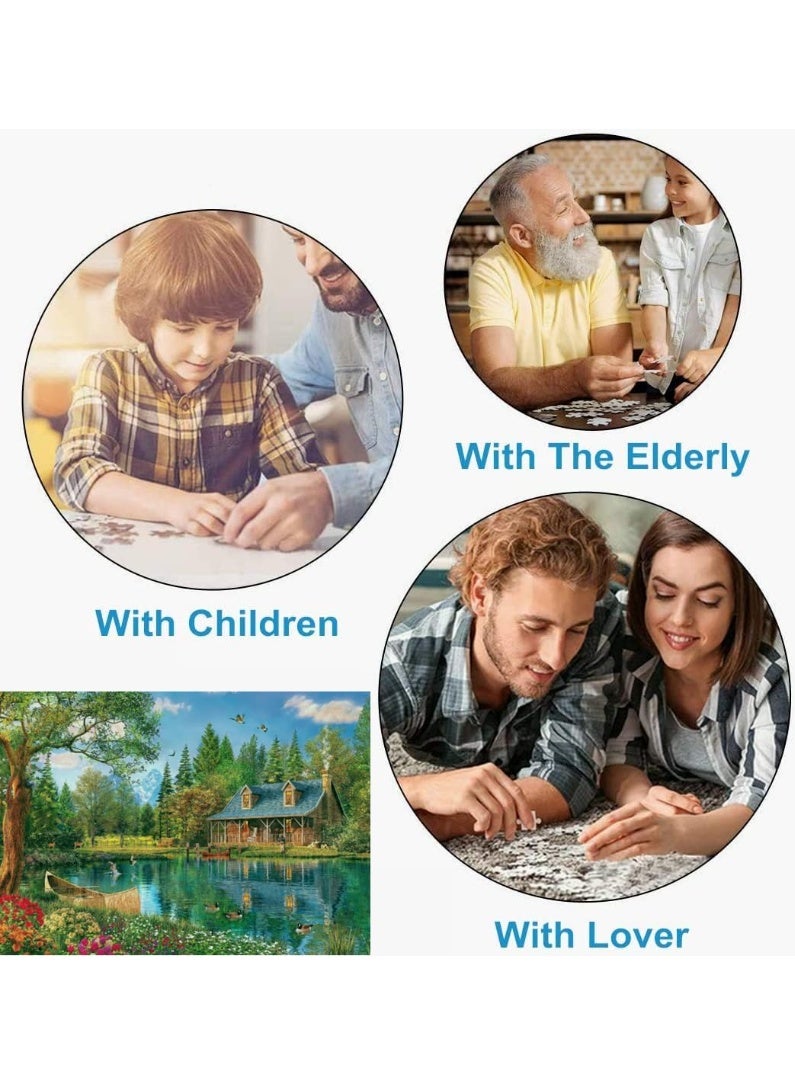 1000 قطعة بازل｜أرض جميلة مثل القصائد الريفية بأسلوب الرسم اليدوي لعبة بازل عالية الجودة - ترفيه عائلي / هدية تذكارية للصداقة - Image 3