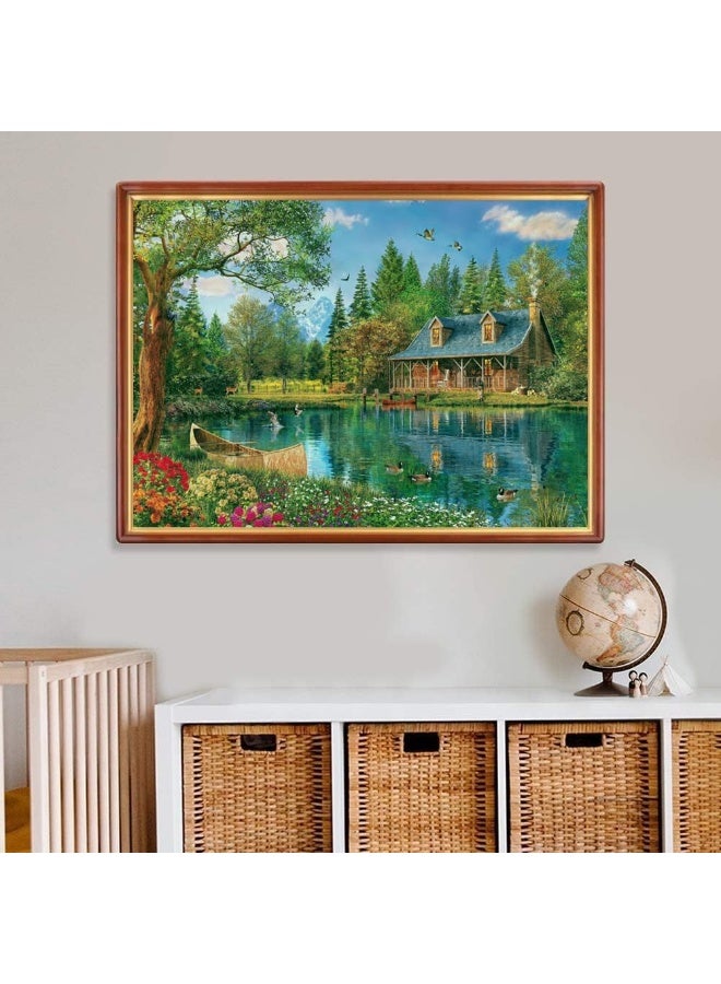 1000 قطعة بازل｜أرض جميلة مثل القصائد الريفية بأسلوب الرسم اليدوي لعبة بازل عالية الجودة - ترفيه عائلي / هدية تذكارية للصداقة - Image 5