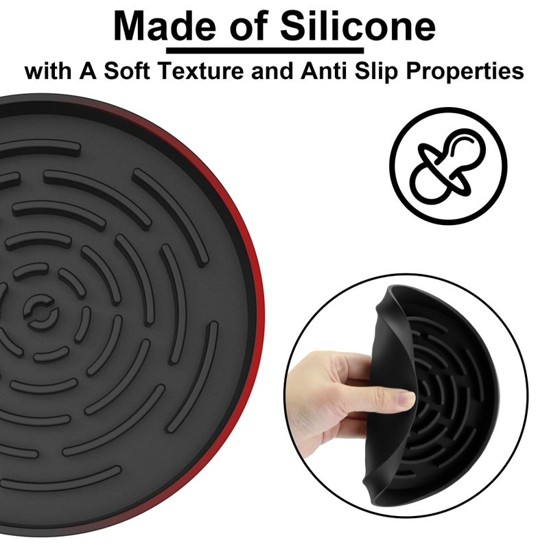 brikinte Drip Pan Compatible with Hamilton Beach Coffee Urn, 2 Pack Black Silicone Drip Mat for Vondior Coffee Carafe and Other Beverage Dispenser - Image 5
