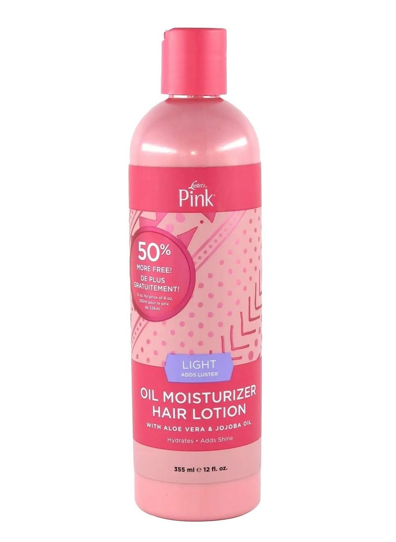 Luster's - Pink Oil Moisturizer Hair Lotion Light Adds Luster 12oz - Image 1