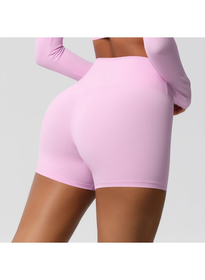 Women's High-Waisted Butt-Lifting Yoga Shorts, 3-Inch Inseam, Double-Brushed for Running Fitness - Image 5
