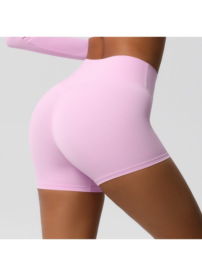 Women's High-Waisted Butt-Lifting Yoga Shorts, 3-Inch Inseam, Double-Brushed for Running Fitness - Image 3