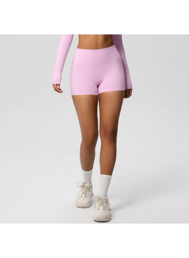 Women's High-Waisted Butt-Lifting Yoga Shorts, 3-Inch Inseam, Double-Brushed for Running Fitness - Image 2