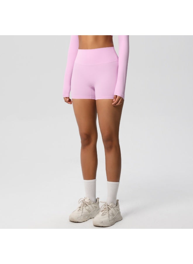Women's High-Waisted Butt-Lifting Yoga Shorts, 3-Inch Inseam, Double-Brushed for Running Fitness - Image 4