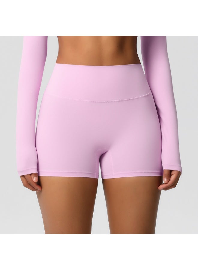 Women's High-Waisted Butt-Lifting Yoga Shorts, 3-Inch Inseam, Double-Brushed for Running Fitness - Image 1