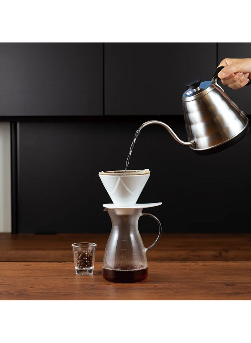 هاريو موجن V60 كوب واحد من السيراميك للتقطير 02، أبيض - Image 3